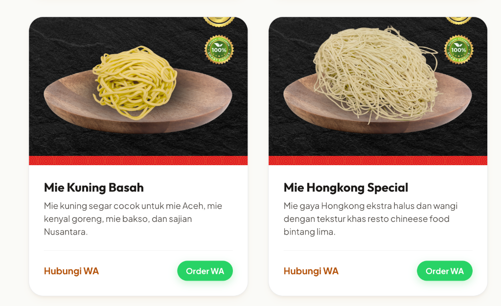 Pabrik dan Produksi Mie Cahaya Metta